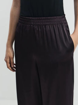 Атласные широкие брюки / Zarina