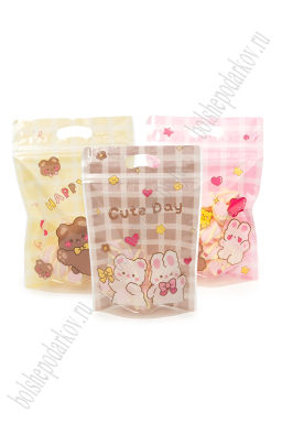 Пакет 15,5*22,5*3,5 см (50 шт) SF-8099, микс №1 - Больше подарков фото 7