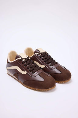 Koyu Kahverengi Kad?n Sneaker TAKSS26SN00001 - Trendyolmilla фото 3