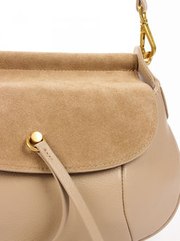 LACCOMA сумка АМ2080-С-песочный натуральная кожа хлопок