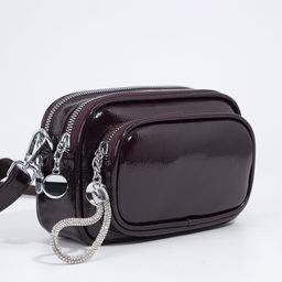 Сумка кросс-боди на молнии, цвет бордовый - Simaland фото 3