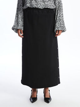 Beli Lastikli Kad?n Jean Etek