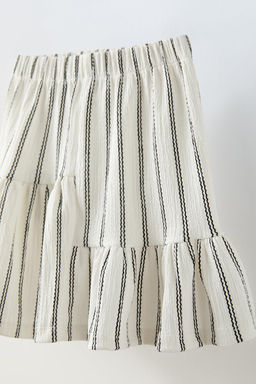 STRIPED TEXTURED TOP AND SKIRT CO-ORD - Zara фото 7