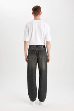 Широкие джинсовые брюки Baggy с нормальной талией и широкими штанинами - Defacto фото 7