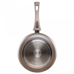 Сковорода с антипригарным покрытием д28см Комфорт, h7см, s2,5мм, дно д20,7см, s3мм, глубокая, штампованный алюминий, бакелитовая ручка, TalleR (Китай) Подходит для всех видов плит, включая индукционную. - Домашняя мода фото 4