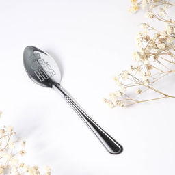 Цена за 3 шт. Ложка чайная с гравировкой Girl boss, h=14 см