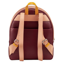 Итальянский женский кожаный рюкзак DuDu Bags серии Favignana | бордово-розовый - Dudubags фото 3