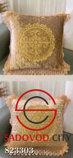 Наволочки с кружевом из велюра