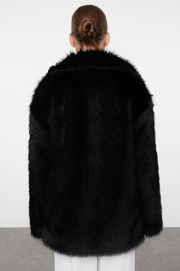 Siyah Oversize Kal?p Kurk Mont TWOAW25MO00155 - Trendyolmilla фото 5