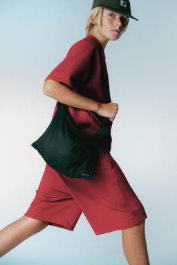 SUDADERA INTERLOCK SPORTY LOGO / Rojo - Zara фото 3