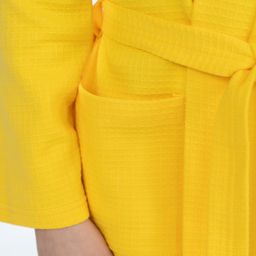 Халат детский вафельный желтый - Утенок фото 12