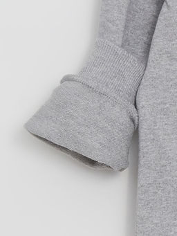 Bisiklet Yaka Basic Uzun Kollu K?z ?ocuk Sweatshirt