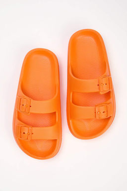 Trendyol Shoes Bej Cift Bantl? Toka Detayl? Hafif Taban Kad?n Terlik TAKSS25TE00019 - Trendyolmilla фото 15