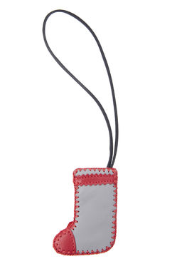 Брелок кожаный Сапожок Санта ДС-604.8 серый - Protege фото 2