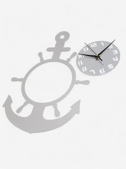 Часы настенные интерьерные Якорь, 3D, наклейка, 45?31 см