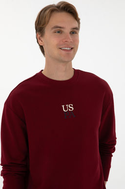 Erkek Bordo Basic Sweatshirt - U.s. polo assn фото 2