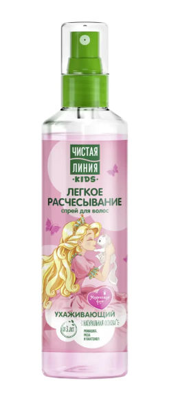 ЧИСТ.ЛИНИЯ д/волос спрей 160мл Детский д/легкого расчесывания