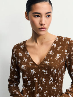 Платье миди с цветочным принтом / Zarina фото 6