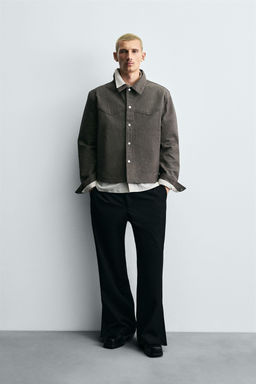 TWILL TEXTURED OVERSHIRT