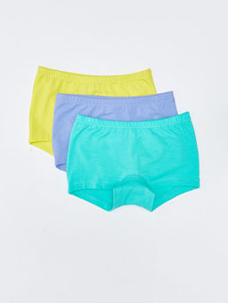 Basic Pamuklu K?z ?ocuk Boxer 3l?