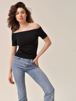 MY Футболка женская MA1018 T-SHIRT OFF-SHOULDER (1/50)  фото 2