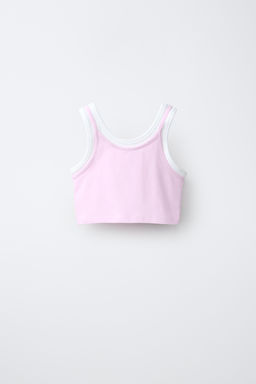 TOP DOBLE CONTRASTE / Rosa