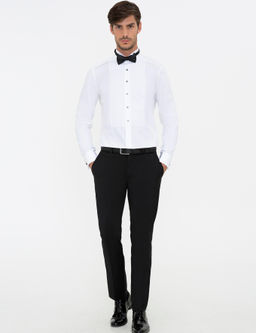 Beyaz Slim Fit Smokin G_mlek