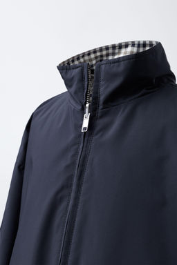REVERSIBLE AND WATER-REPELLENT CHECK JACKET BENSIMON ® X ZARA