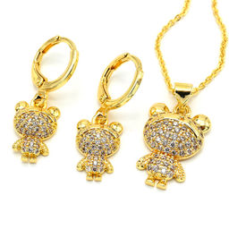 Подвеска и серьги "Мишки"