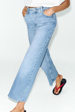 JEANS Z1975 CULOTTE TIRO ALTO COMFORT / Azul claro - Zara фото 2