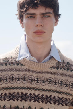 LIMITED EDITION GEOMETRIC JACQUARD SWEATER - Zara фото 4