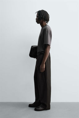 CAMISETA RELAXED FIT INTERLOCK / Gris antracita - Zara фото 4