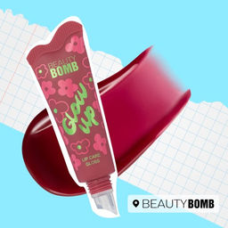 Beauty Bomb Блеск-уход для губ Glow Up тон 03 ягодно-фиолетовый 10 мл фото 7