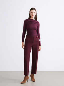 Kay?k Yaka B?zg?l? Bluz