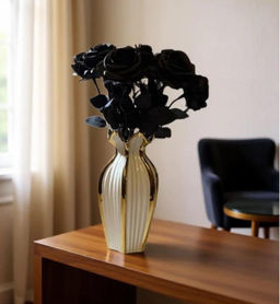 Роза черная одиночная Total Black / Высота 45 см.