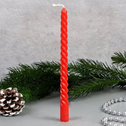 Свеча стержень 12 штук 20 см / GL-12R /уп 72/красные - Галеонтрейд фото 4