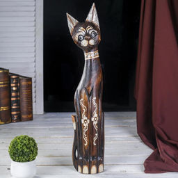 Сувенир «Кошка», 60 см, дерево