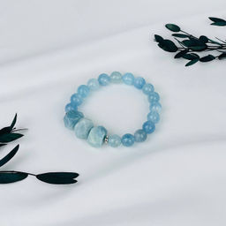 Браслет из Аквамарина - Радуга самоцветов фото 2