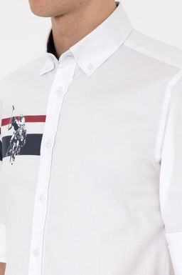 Erkek Beyaz Uzun Kollu G_mlek - U.s. polo assn фото 7