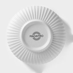 Миска Magistro Line, 350 мл, d=11.5 см, фарфор, белая  фото 4