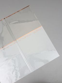 Цена за 20 шт. Пленка для цветов, "Полоса с окном", белая, 57х57±2 см