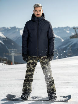 Горнолыжный костюм мужской зимний темно-синего цвета 02412TS - Mtforce фото 4