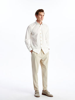 Slim Fit Uzun Kollu Poplin Erkek G?mlek