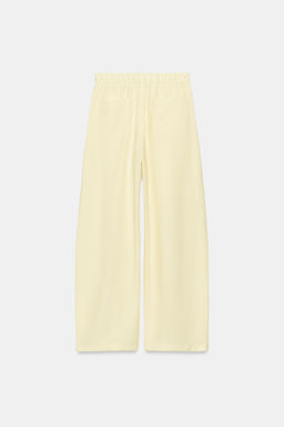 PANTAL?N FLUIDO PLIEGUES / Amarillo claro - Zara фото 8