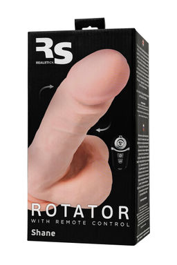 Ротатор с пультом ДУ RealStick Elite REMOTE Shane, TPR, телесный, 10 режимов ротации, 22 см