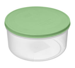 Цена за 2 шт. Контейнер для продуктов "Верона" круглый 0,5л с гибкой крышкой (зеленый) 222134518/08