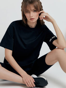 CONTE Oversize-футболка из хлопка Believe LD 1658 black