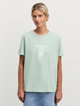 Футболка с принтом из хлопка / Zarina