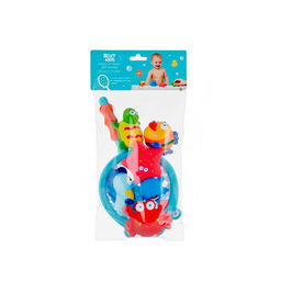 Набор игрушек для ванны с сачком "Морские обитатели", 7 шт