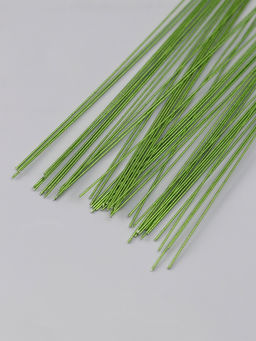 Цена за 2 шт. Проволока флористическая «Зелёная хром», для изготовления искусственных цветов, 40 см, сечение 0.7 мм, набор 50 шт.